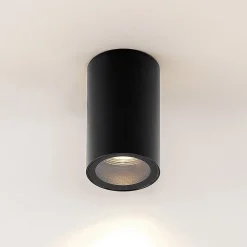 Arcchio Gang|Loftlamper > downlight Olivir, sort, metal, Ø 6cm, GU10, IP44
