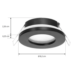 Arcchio Arbejdsrum/Kontor|Spotlights > downlight Sylvi sort Ø 8,2 cm