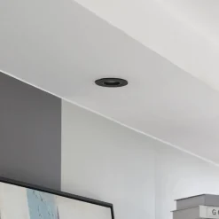 Arcchio Arbejdsrum/Kontor|Indbygningsspots > downlight Zyron, sort, Ø 8,2 cm