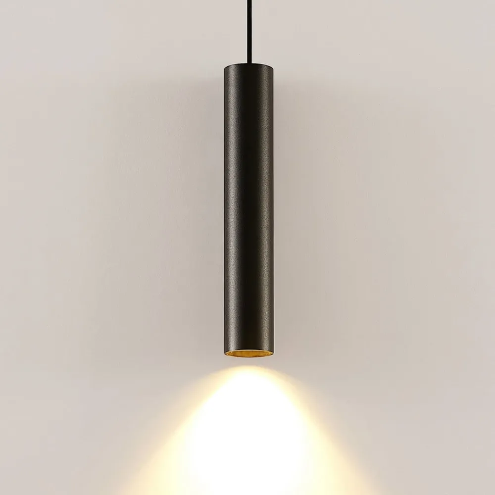 Arcchio Gang|Pendellamper > Ejona pendellampe, højde 35 cm, sort, aluminium