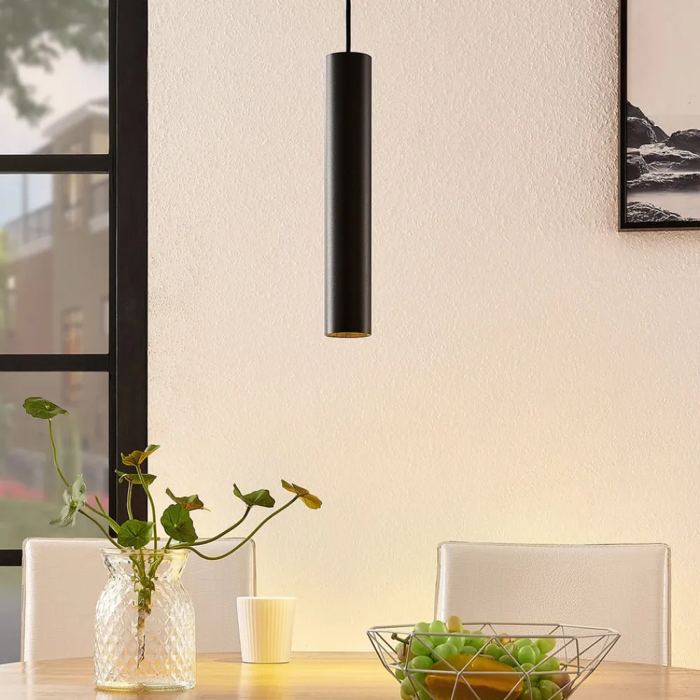 Arcchio Gang|Pendellamper > Ejona pendellampe, højde 35 cm, sort, aluminium