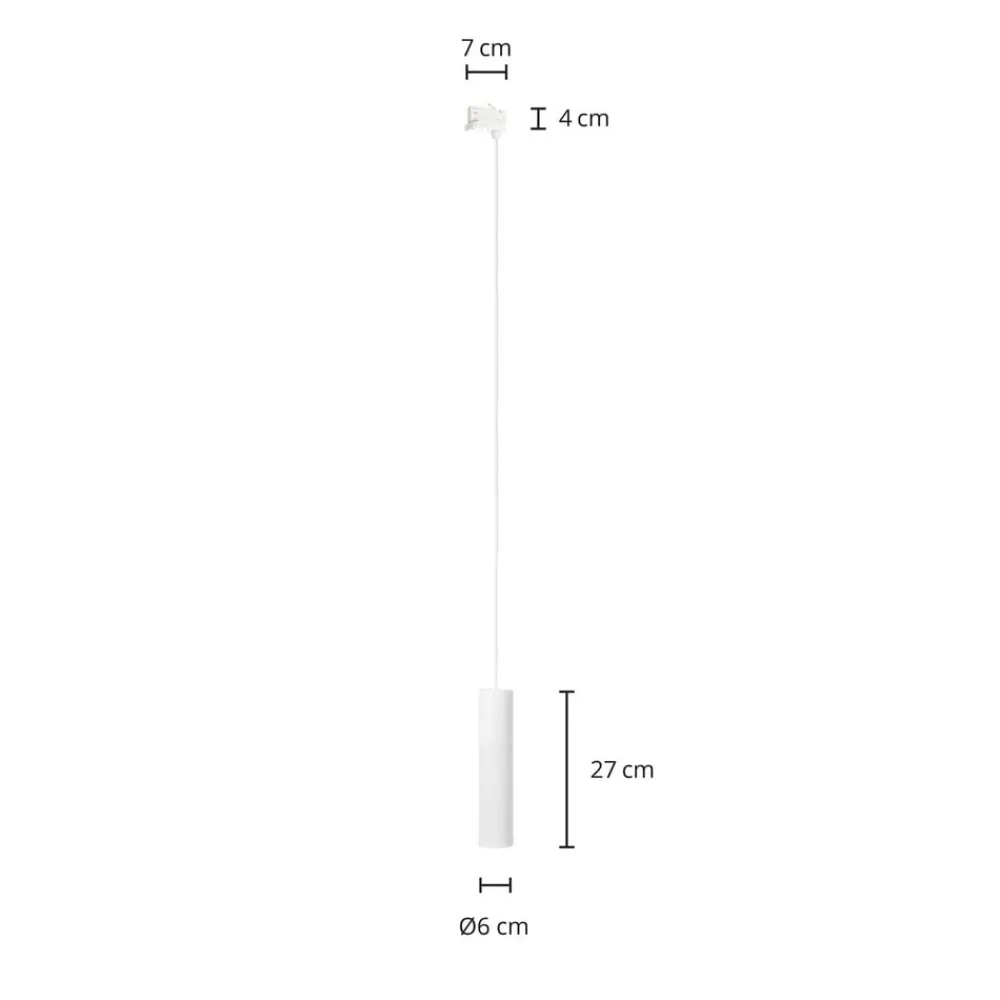 Arcchio Skinnesystem > Ejona track pendel hvid GU10 6/27cm