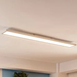 Arbejdsrum/Kontor|Loftlamper ^ Arcchio Enora LED-panel, 3000lm, hvid, metal, 119,5 cm