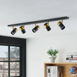 Arcchio Gang|Loftlamper > Evaro spot, guldring bagtil, 5 lyskilder