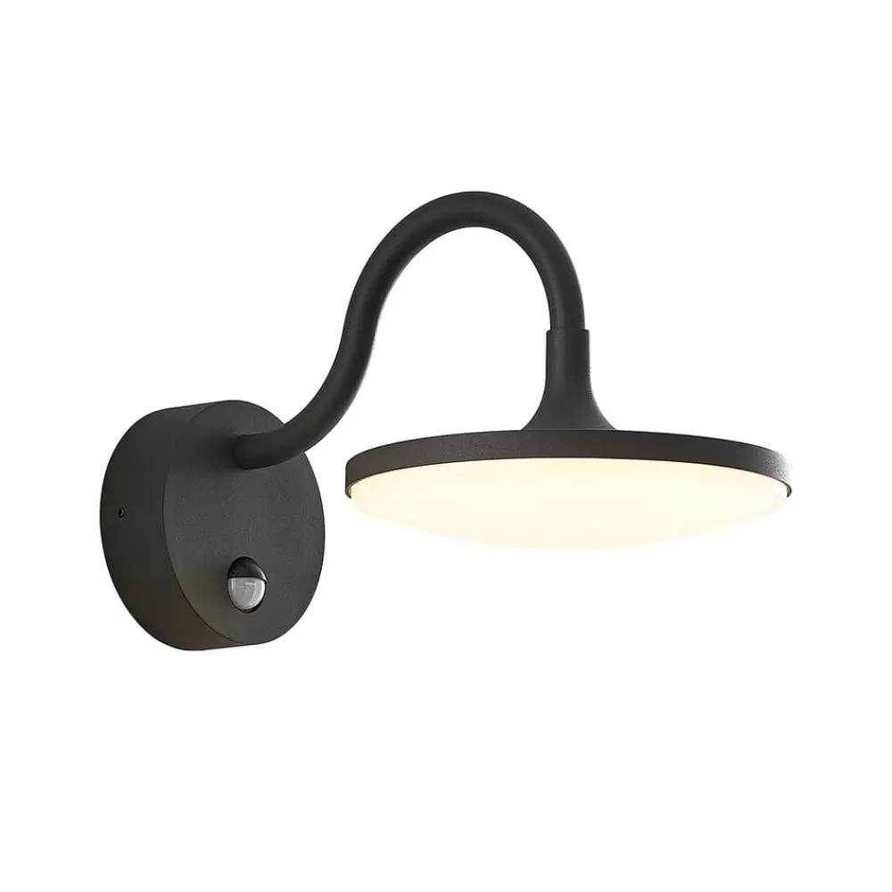 Væglampe Med Sensor|Terrassebelysning ^ Arcchio Fineria udendørs LED-væglampe med sensor