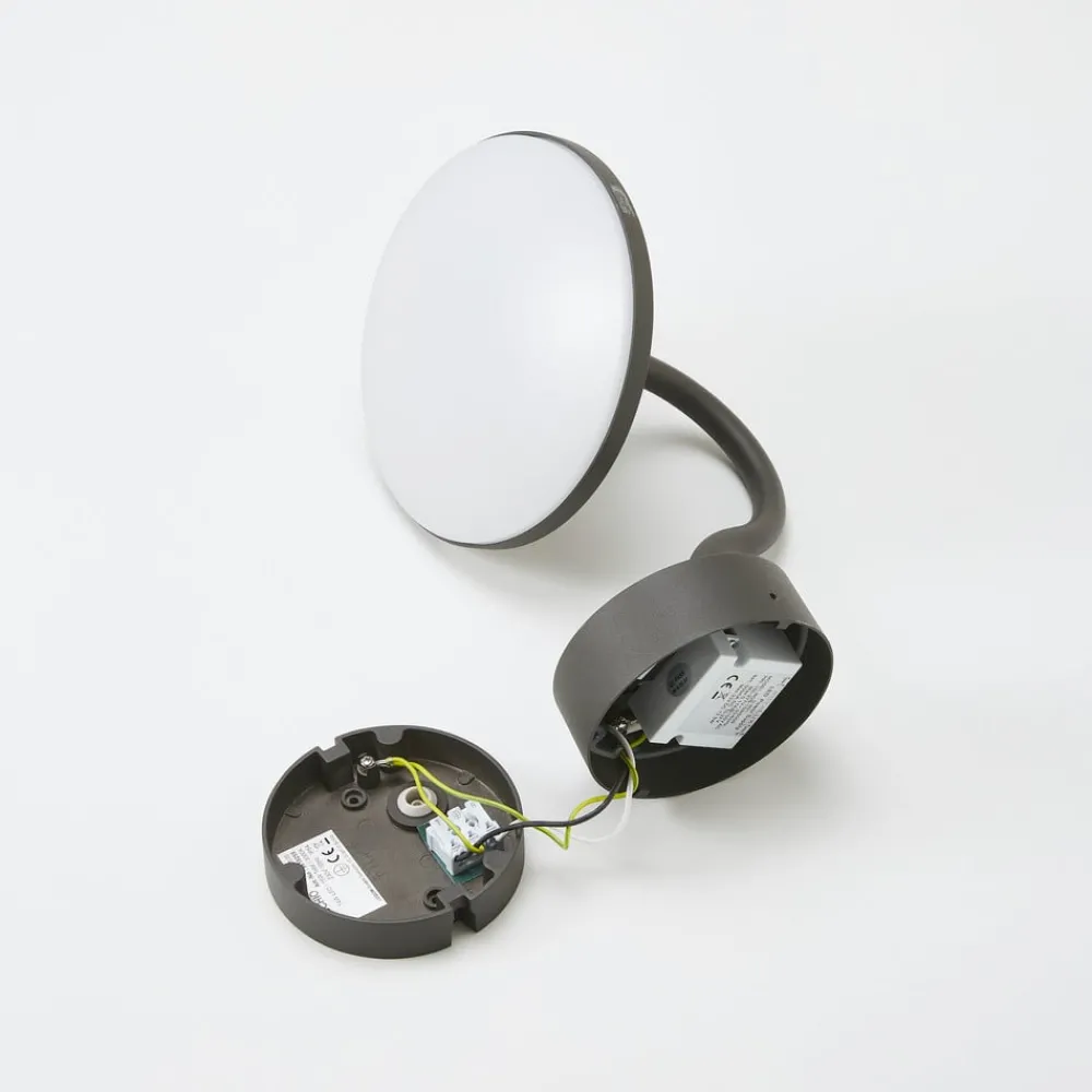 Væglampe Med Sensor|Terrassebelysning ^ Arcchio Fineria udendørs LED-væglampe med sensor