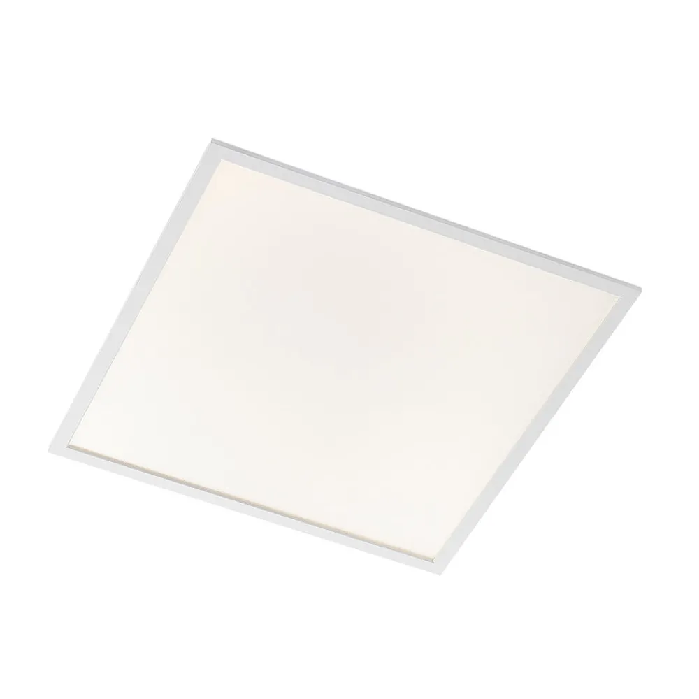 Arbejdsrum/Kontor|Indbygningsspots ^ Arcchio forsænket panel Vinas, 62 cm, hvid, aluminium, CCT