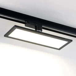 Arbejdsrum/Kontor|Skinnesystem ^ Arcchio Hairis LED-panel, 30 cm, sort, 4000 K