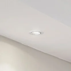 Arcchio Loftlamper|Indbygningsspots > Harcos LED-downlight, hvid, Ø 8 cm, 4.000K