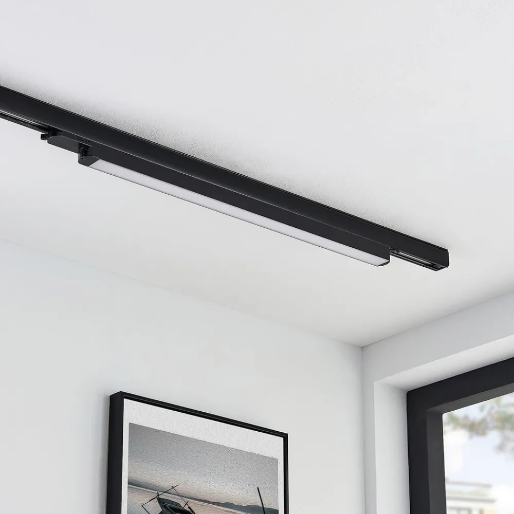 Arcchio Arbejdsrum/Kontor|Skinnesystem > Harlow LED-skinnelampe, sort, 69 cm, 4.000 K