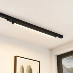 Arcchio Skinnesystem > Harlow LED-skinnelampe, sort, 69 cm, 3.000 K