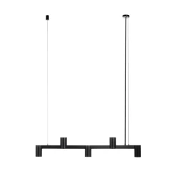 Arcchio Pendellamper > hængelampe Brinja, sort, 120 cm, 5 lyskilder, GU10