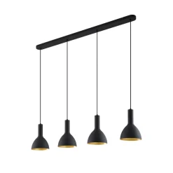 Arcchio Pendellamper|Pendellamper > Hængelampe Cosmina, 4 lyskilder, længde 120 cm, sort