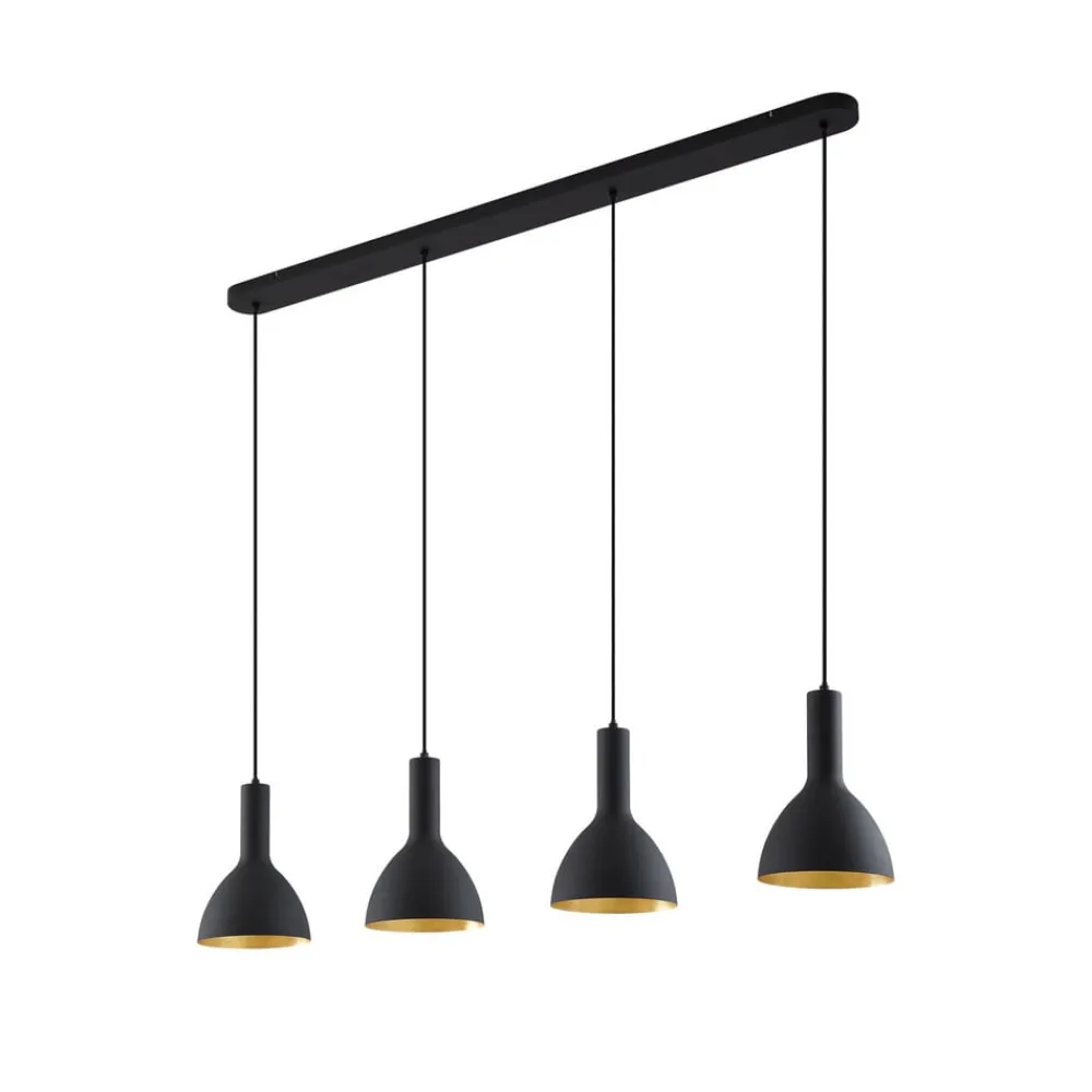 Arcchio Pendellamper|Pendellamper > Hængelampe Cosmina, 4 lyskilder, længde 120 cm, sort