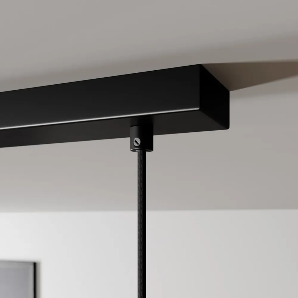 Pendellamper|Pendellamper ^ Arcchio Hængelampe Tadej, 4 lyskilder, sort-hvid, metal, E27