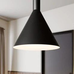 Pendellamper|Pendellamper ^ Arcchio Hængelampe Tadej, 4 lyskilder, sort-hvid, metal, E27