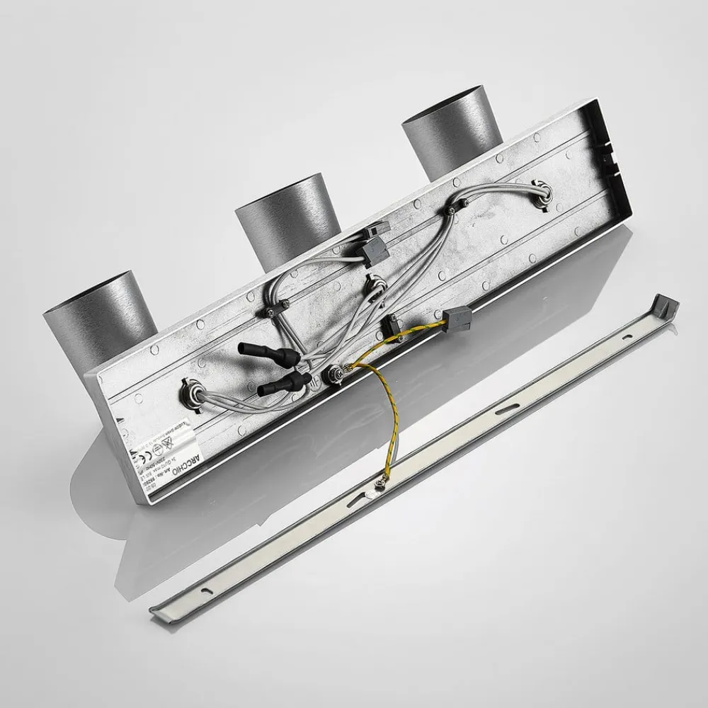 Loftlamper|Loftlamper ^ Arcchio Iavo-loftspot, kantet, alu, 3 lyskilder