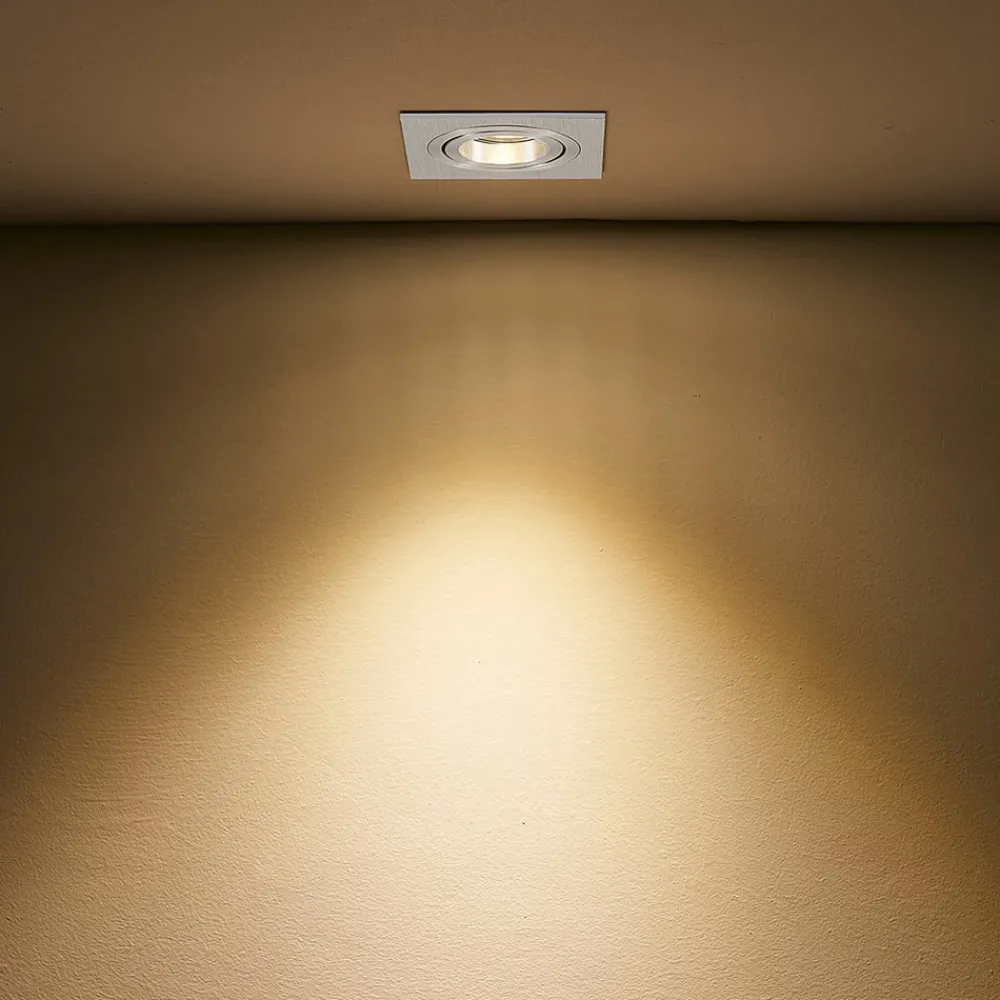 Arcchio Loftlamper|Indbygningsspots > indbygget loftspot Sophia, aluminium, kantet