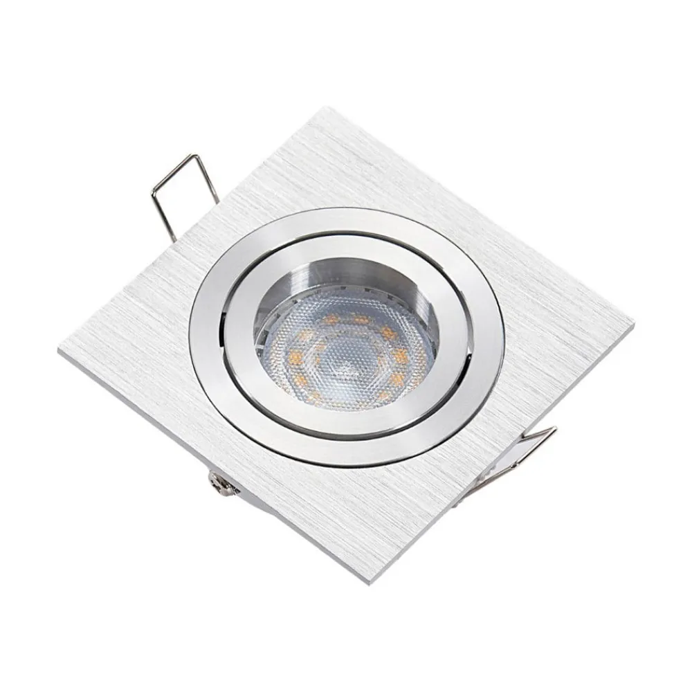 Arcchio Loftlamper|Indbygningsspots > indbygget loftspot Sophia, aluminium, kantet