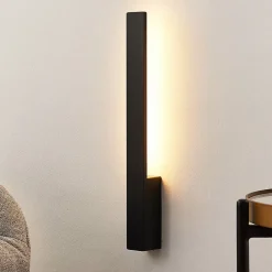Arcchio Gang|Pendellamper > Ivano LED-væglampe, 42,5 cm, sort, metal