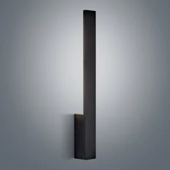 Arcchio Gang|Pendellamper > Ivano LED-væglampe, 42,5 cm, sort, metal