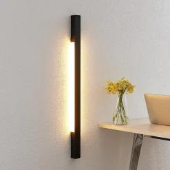 Gang|Pendellamper ^ Arcchio Ivano LED-væglampe, 91 cm, sort