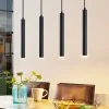 Arcchio Pendellamper|Pendellamper > Kammeron LED-hængelampe, sort, metal, 80 cm