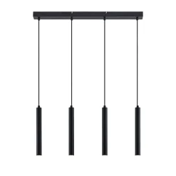 Arcchio Pendellamper|Pendellamper > Kammeron LED-hængelampe, sort, metal, 80 cm