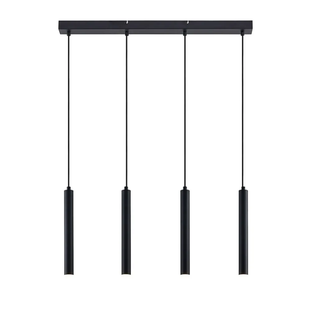 Arcchio Pendellamper|Pendellamper > Kammeron LED-hængelampe, sort, metal, 80 cm