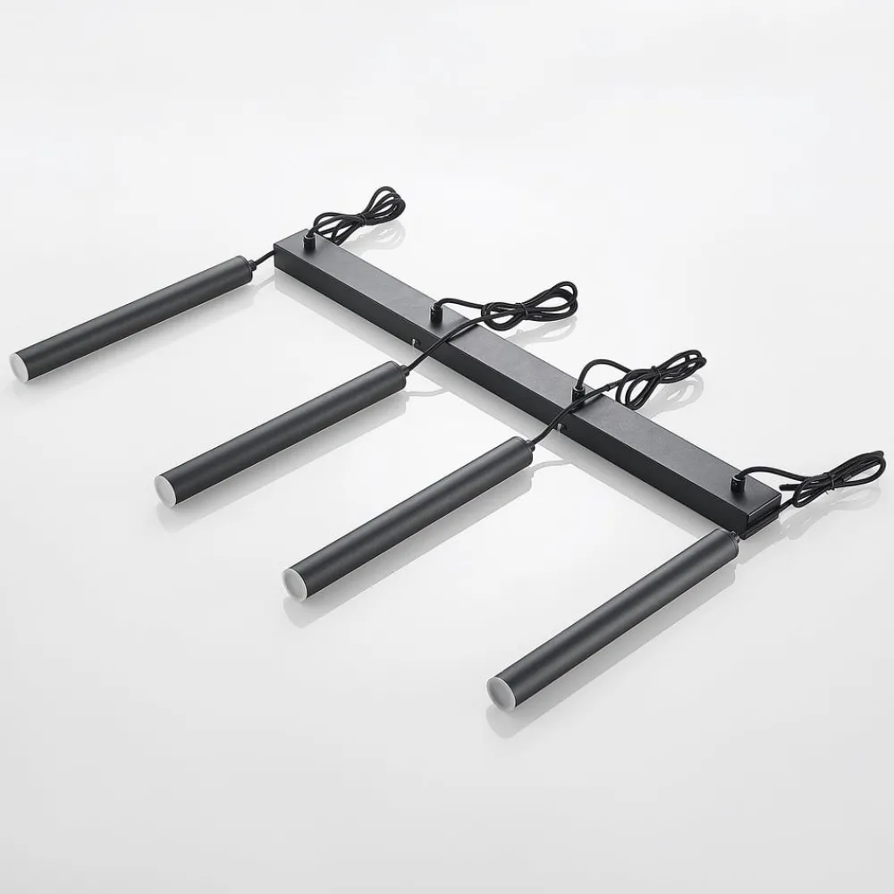 Arcchio Pendellamper|Pendellamper > Kammeron LED-hængelampe, sort, metal, 80 cm