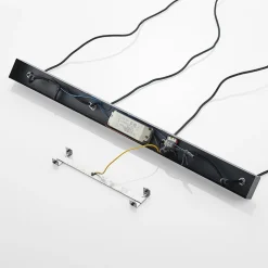 Arcchio Pendellamper|Pendellamper > Kammeron LED-hængelampe, sort, metal, 80 cm