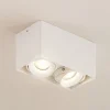 Gang|Loftlamper ^ Arcchio Kubika downlight, 19 cm, hvid, 2 lyskilder, metal