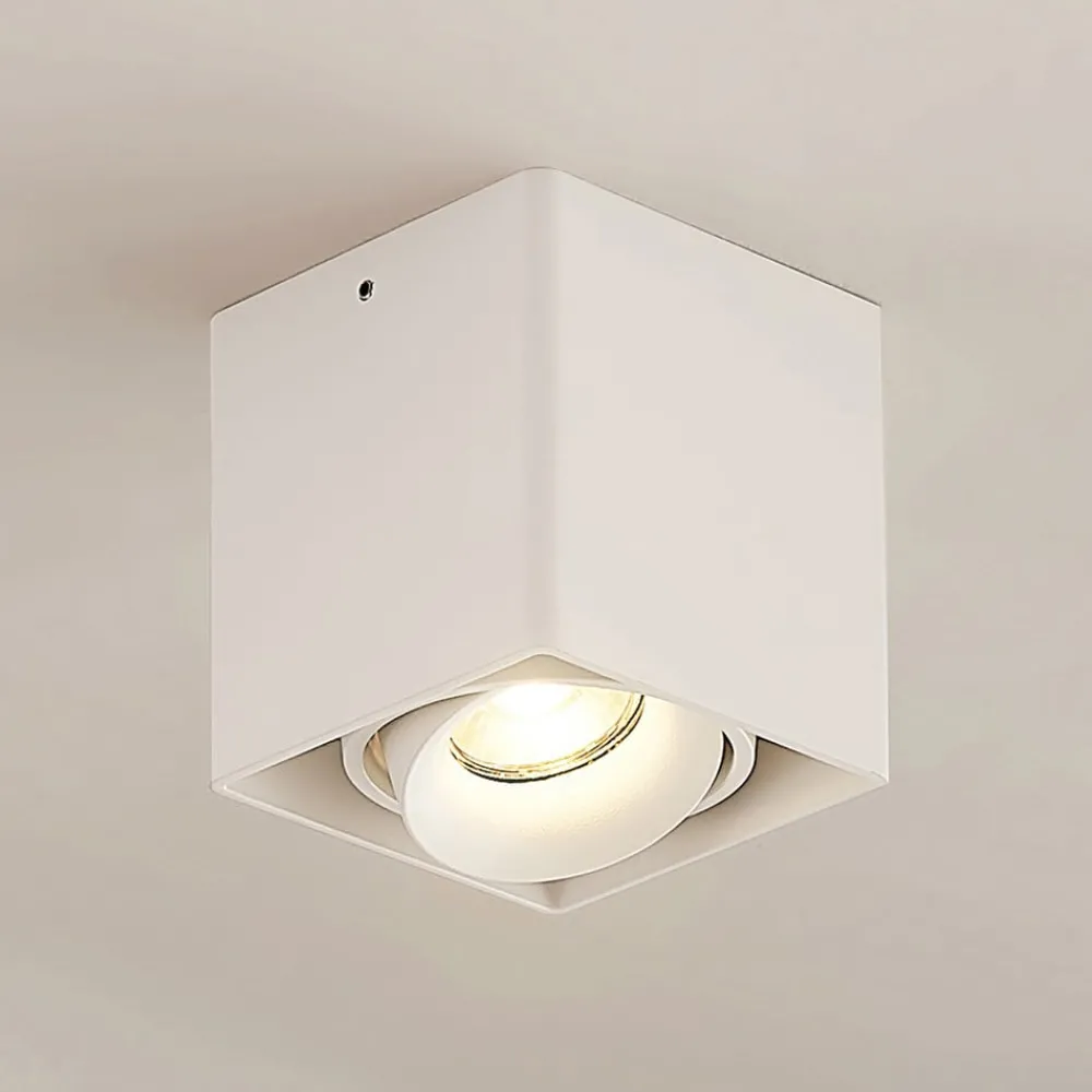 Loftlamper ^ Arcchio Kubika downlight GU10, 1 lyskilde, hvid