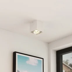 Loftlamper ^ Arcchio Kubika downlight GU10, 1 lyskilde, hvid
