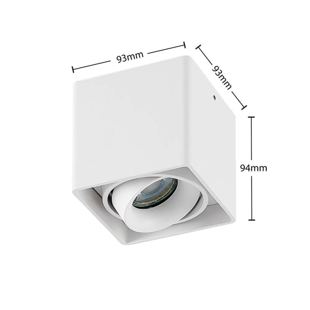 Loftlamper ^ Arcchio Kubika downlight GU10, 1 lyskilde, hvid