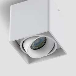 Loftlamper ^ Arcchio Kubika downlight GU10, 1 lyskilde, hvid