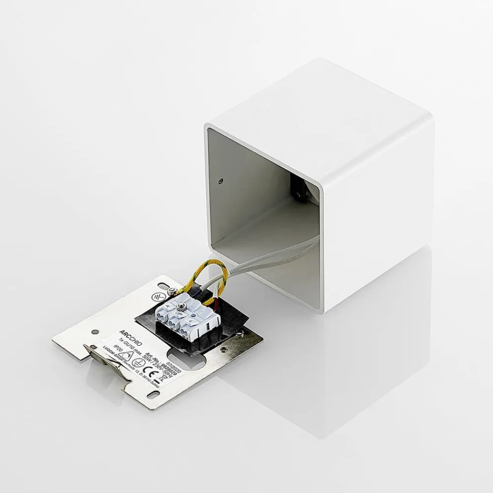 Loftlamper ^ Arcchio Kubika downlight GU10, 1 lyskilde, hvid