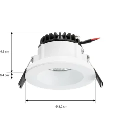 Arbejdsrum/Kontor|Indbygningsspots ^ Arcchio LED-downlight Aryx, hvid, 2.700K