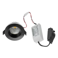Arcchio Arbejdsrum/Kontor|Indbygningsspots > LED-downlight Aryx, sort, 4.000K