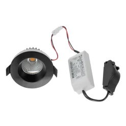 Arcchio Arbejdsrum/Kontor|Indbygningsspots > LED-downlight Aryx, sort, 3.000K