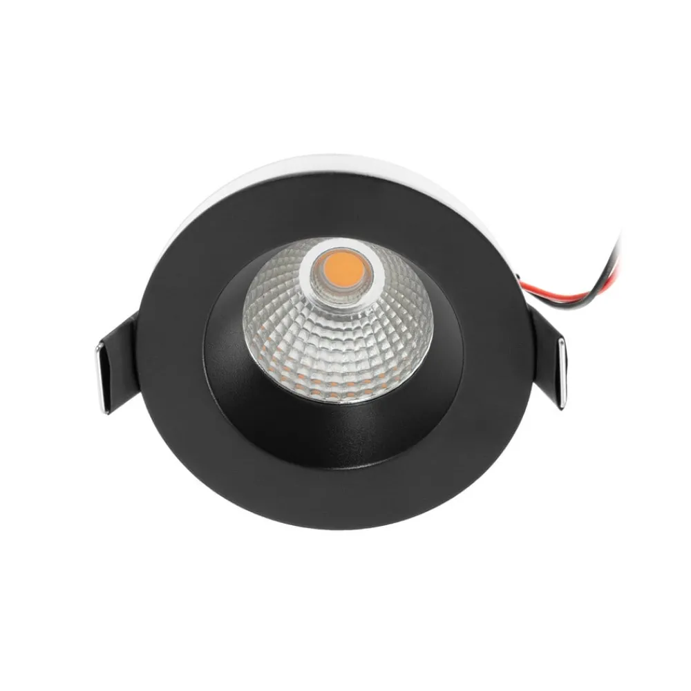 Arcchio Arbejdsrum/Kontor|Indbygningsspots > LED-downlight Aryx, sort, 3.000K