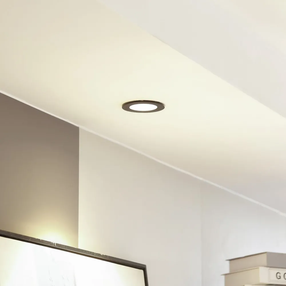 Arcchio Indbygningsspots > LED-downlight Aryx, sort, 2.700K