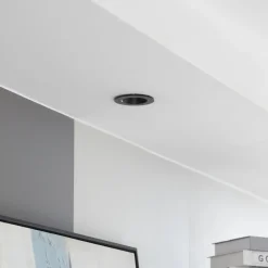 Arcchio Indbygningsspots > LED-downlight Aryx, sort, 2.700K