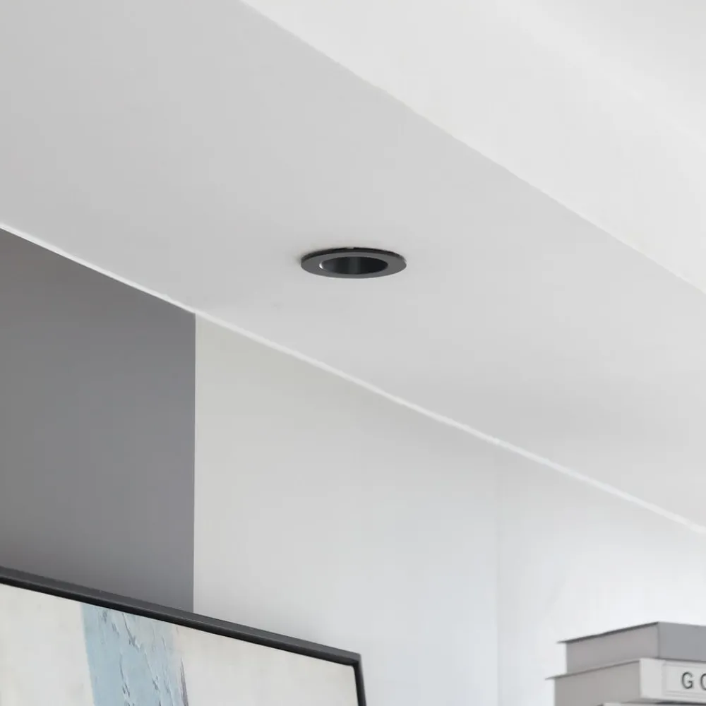 Arcchio Indbygningsspots > LED-downlight Aryx, sort, 2.700K
