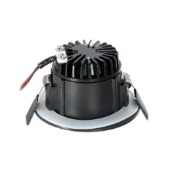 Arcchio Indbygningsspots > LED-downlight Aryx, sort, 2.700K
