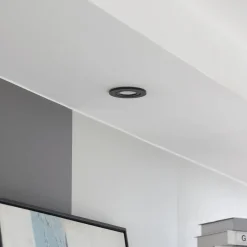 Arcchio Indbygningsspots > LED-downlight Eliar rund sort CCT drejelig