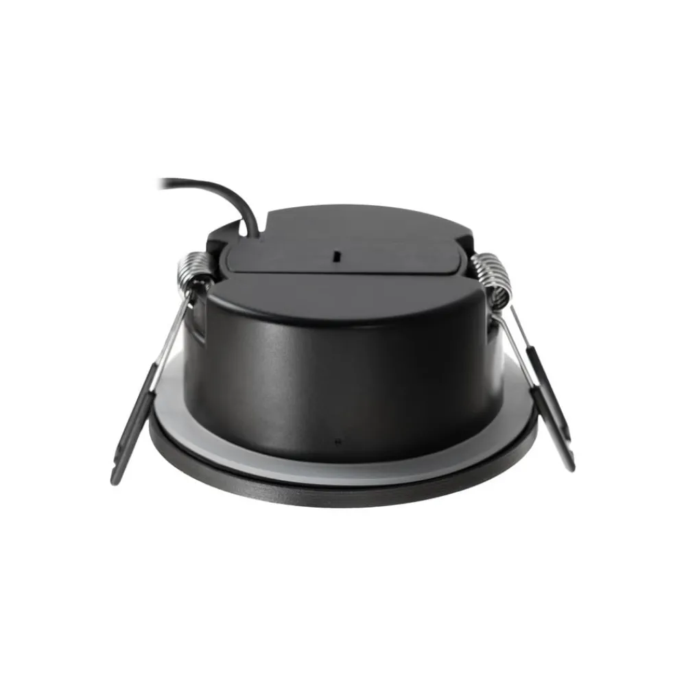 Arcchio Indbygningsspots > LED-downlight Eliar rund sort CCT drejelig