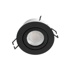Arcchio Indbygningsspots > LED-downlight Eliar rund sort CCT drejelig