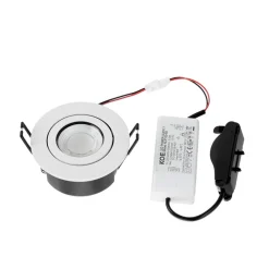 Arcchio Arbejdsrum/Kontor|Indbygningsspots > LED-downlight Eliar rund hvid CCT drejelig