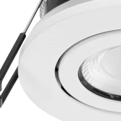 Arcchio Arbejdsrum/Kontor|Indbygningsspots > LED-downlight Eliar rund hvid CCT drejelig